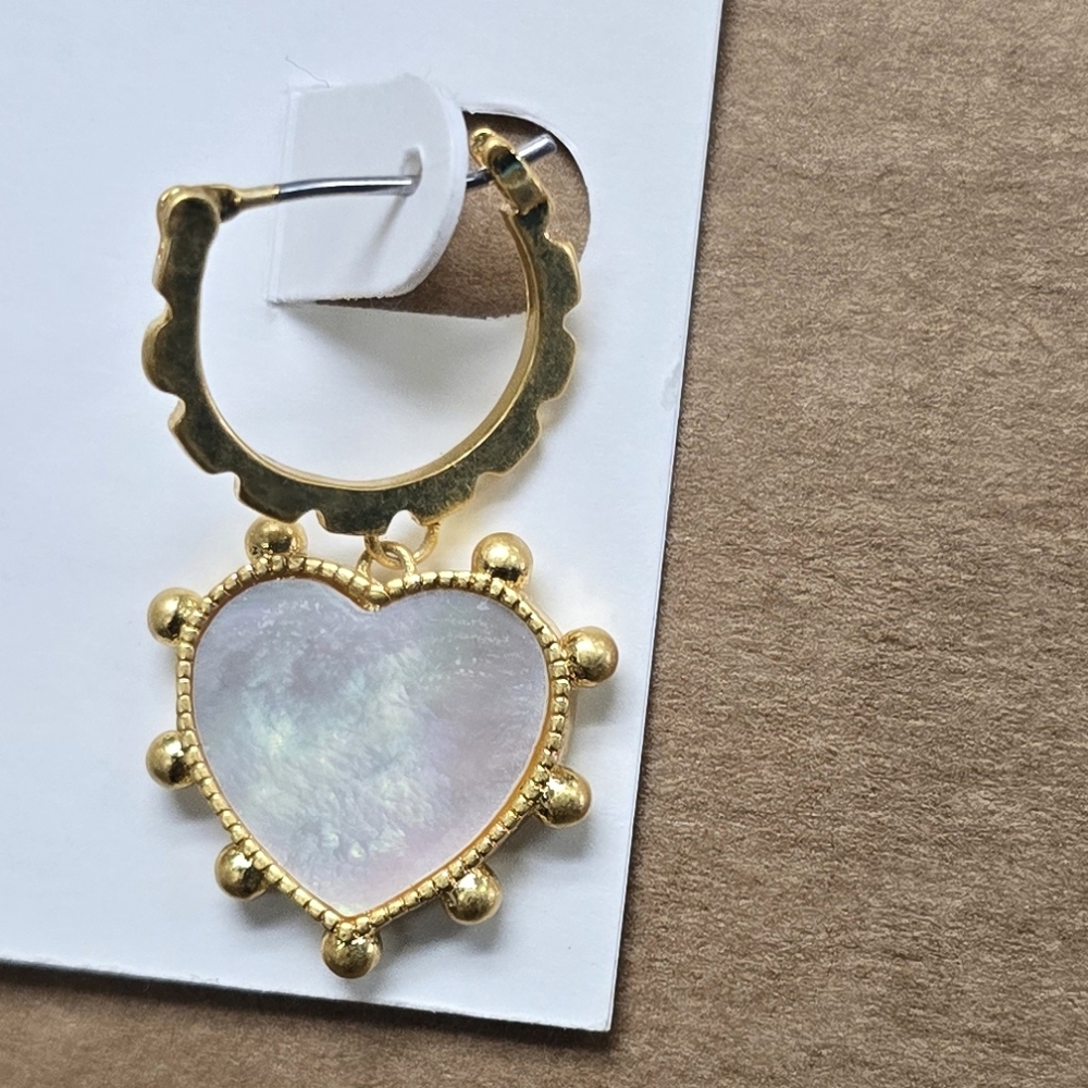 Tory Burch Heart Charm Earrings - Picture 4 of 6